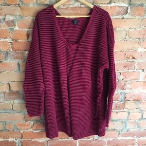 ellos EUC burgundy/plum sweater